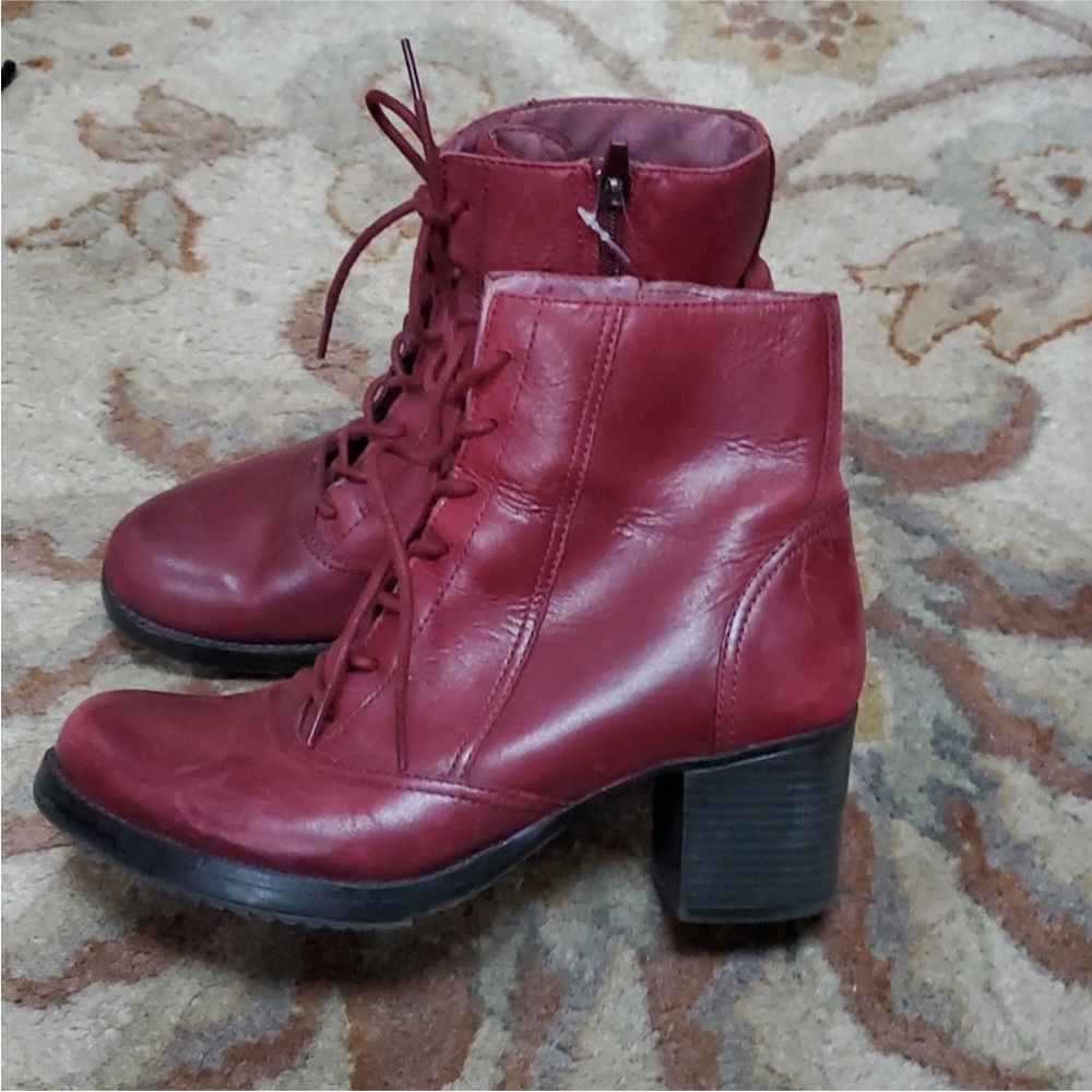 Dansko Ames Ankle red boots
